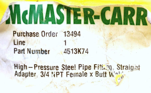 lot-of-4-mcmaster-carr-4513k74-high-pressure-steel-pipe-fitting-3-4