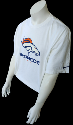 Nike, Shirts, Nfl Denver Broncos Dri Fit Tshirt Mens Size L Orange W Blue  Logo Team Apparel