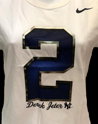 Nike Women's Derek Jeter #2 Baseball White Short Sleeve Shirt MLB T-Sh –  Surplus Select