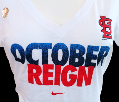 NIKE St Louis Cardinals T Shirt October Reign World Series Men's XL