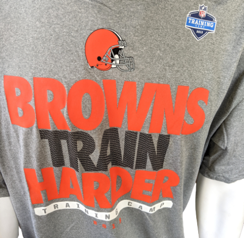 Nike Men's Dri-Fit (NFL Cleveland Browns) T-Shirt in Orange, Size: Large | NKCF89L93-FGH