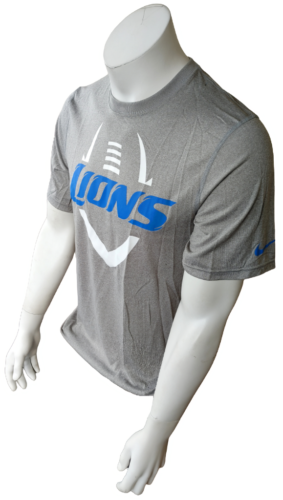 Nike Dri-Fit Men's Detroit Lions NFL Football Gray Short Sleeve Shirt –  Surplus Select