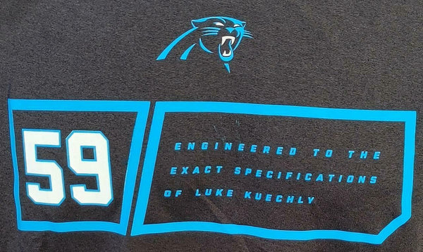 Shirts, Mens Luke Kuechly Carolina Panthers Nfl Football Black Tshirt  Jersey Size M