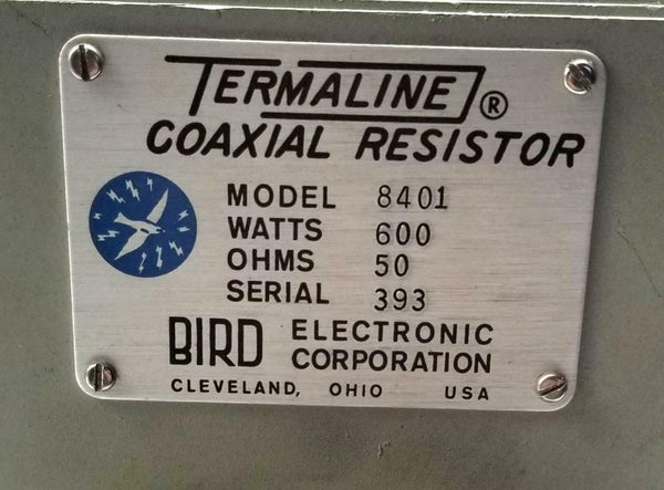 Bird Electronic 8401 Termaline Coaxial Resistor 600 W 50 Ohms