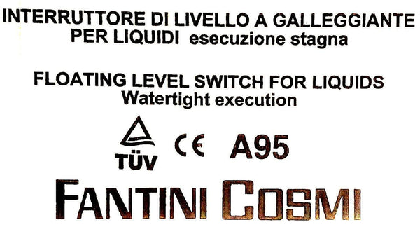 Fantini Cosmi A95 Floating Level Switch For Liquids