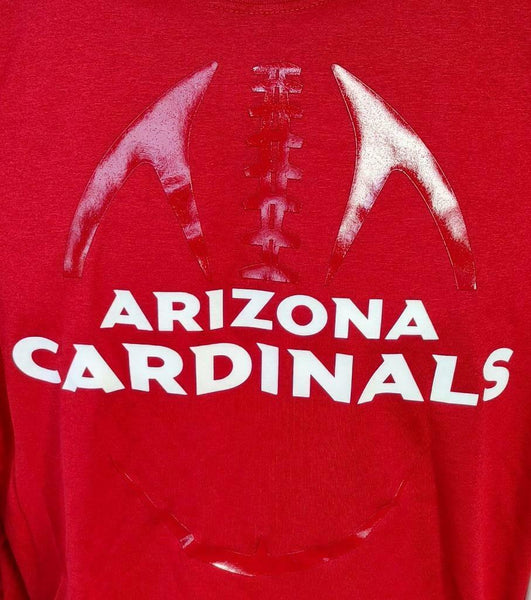 Arizona Cardinals T Shirt Large Mens Gray Short Sleeve Nike Dri-Fit Team  Apparel