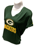 Nike Dri Fit Women's Green Bay Packers Green Short Sleeve Shirt Shirt Size XL