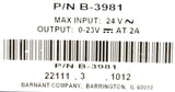 Barnant B-3981 Circuit Board Input 24V Max Output 0-23V at 2A