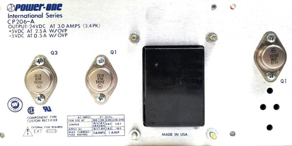 Power-One CP206-A Custom Rectifier International Series 24VDC at 3A ...