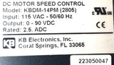 KB KBDM-14PM DC Motor Speed Control 115VAC 50-60Hz Output 0-90VDC 2.5ADC