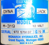 Monarch Hydraulics Dyna Jack M-319 Hydraulic Pump 12VDC With Controller