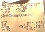 Parker 04F20C1308AAF4C01 General Purpose Valve 6.9W 24-60V 0-140psi Air