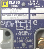 Square D 9007 C52F Limit Switch Ser A Type F Pretravel 0.08 C052 6P A600 Q600