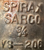 Spirax Sarco VS-206 Thermostatic Air Vent Steam Trap 3/4"