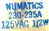 Numatics 230-235A Solenoid Light Assembly 125VAC 1/2W (Lot of 12)