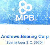 Andrews MPB FT07 Thrust Ball Bearing