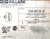 Hubbell Killark OX-6CG-S Conduit Body 15 9014 No. 6 Type X 2" W/ Cover & Gasket