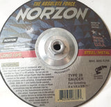 Norzon Grinding Disc 9 x 1/4 x 5/8-11" Metal-Steel Type 28 Long Life 6600Rpm