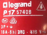 Legrand P17 57408 AC Plug Ground Socket 3P 16A 6H 380-415V