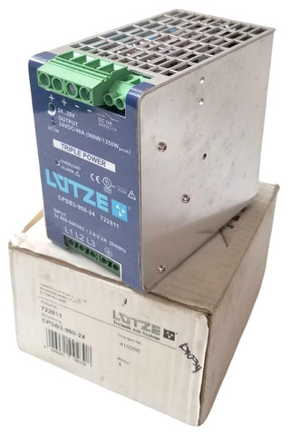 Lutze CPSB3-960-24 Phase Power Supply 722811 Input 400-500VAC 2.2-2.8A 50-60Hz