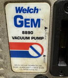 Welch Gem 1.0 8890A-55 Direct Drive Vacuum Pump 1/4 HP 115V 60 Hz 1 Phase