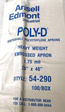 Ansell Edmont 54-290 Embossed Polyethylene Aprons 1.75 mil 28" x 46"(Box of 100)