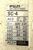 Fuji SC-4 Magnetic Contactor 135 Amp 50-60 Hz 100-110V