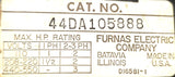 Furnas 44DA105888 Reversing Magnetic Contactor D16581-1 110-550V 1-3PH