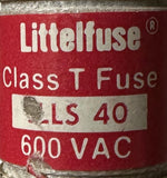 (Lot of 3) Littelfuse JLLS 40 Class T Fuse 600 VAC