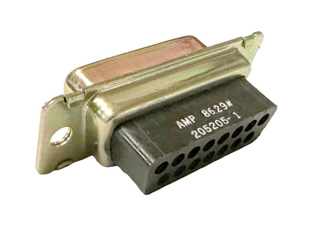 Lot of (14) AMP 8629# 205205-1 D-Sub Connectors 15 Positions