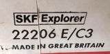 SKF Explorer 22206 E/C3 Spherical Roller Bearing 30 mm x 62 mm x 20 mm