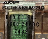 Potter & Brumfield R40-EI-Z4-V800 Relay 24 VDC 0.1A 4PDT 2044