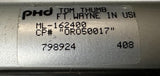 PHD Tom Thumb ML-162400 Pneumatic Air Cylinder 3" Stroke Stainless Steel