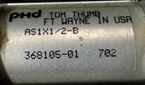 PHD Tom Thumb AS1X1/2-B Pneumatic Air Cylinder 1" Bore 1/2" Stroke 368105-01