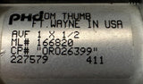 PHD Tom Thumb AVF 1 X 1/2 Pneumatic Air Cylinder 1" Bore 1/2" Stroke ML# 166820