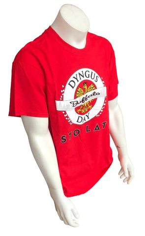 Gildan Men's Dyngus Day Buffalo Sto Lat Red Short Sleeve Shirt Size Large