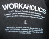 Workaholics Men's Shart Crossing Xing Black Short Sleeve Shirt Size Large