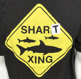 Workaholics Men's Shart Crossing Xing Black Short Sleeve Shirt Size Large