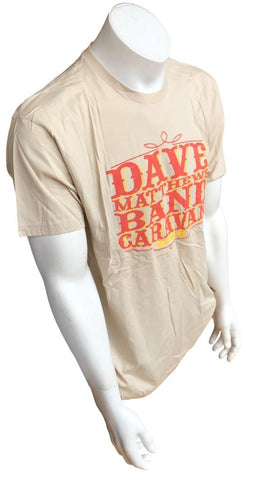 Next Level Men's Dave Matthews Band Caravan 2011 Beige Short Sleeve Shirt Large