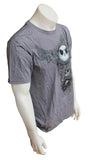 Disney Men's Jack Skellington Graphic Halloween Themed Gray Shirt Size Medium