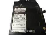 Fuji Electric F51 Auto Circuit Breaker 1 Pole 30A Black