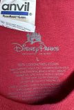 Anvil Men's Disney Lone Ranger Red Short Sleeve Shirt Size Large