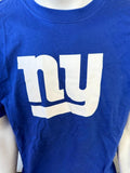 Nike Men's New York Giants Eli Manning #10 Blue Short Sleeve Shirt Size Large