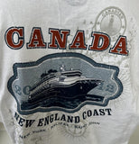 Disney Men's Cruise Lines Canada 2012 NE Coast White Long Sleeve Shirt Large