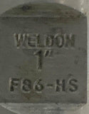 Weldon F86-HS Single Ended End Mill SKX 32-7A 1" Diameter