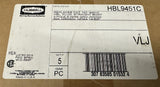 Hubbell HBL9451C Straight Body Plug 3-Pole 4-Wire 50A 125/250V (Box of 5)