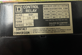 Square D 65234 AC Magnetic Relay LO-40 Type 8501 Class Ser A 120-60/110-50 Coil