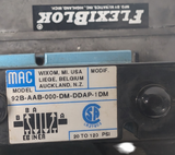 MAC 92B-AAB-000-DM-DDAP-1DM Solenoid Valve W/ Numatics 225-372B Coil & Flexiblok