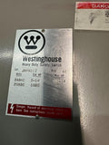 Westinghouse JHFN222 Heavy Duty Disconnect Safety Switch 60A 2 Pole 240VAC