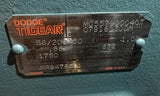 Dodge Tigear MR94765L1 Gear Reducer 0.58 HP 1750 RPM 632 Torque 50:1 Ratio